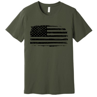 USA Distressed Flag Grunge Patriotic American Merica Pride Premium T-Shirt