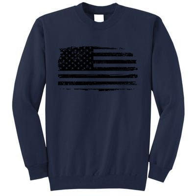 USA Distressed Flag Grunge Patriotic American Merica Pride Tall Sweatshirt