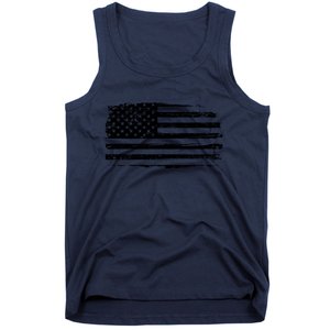 USA Distressed Flag Grunge Patriotic American Merica Pride Tank Top