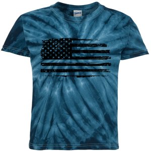 USA Distressed Flag Grunge Patriotic American Merica Pride Kids Tie-Dye T-Shirt