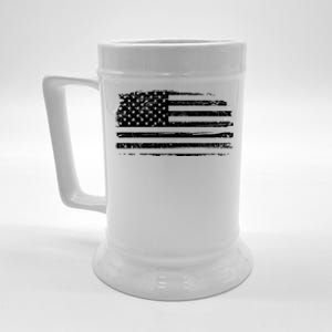 USA Distressed Flag Grunge Patriotic American Merica Pride Beer Stein