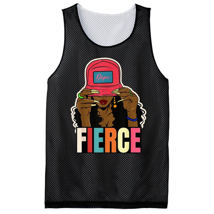 Unapologetically Dope Fierce Black Afro Black History  Mesh Reversible Basketball Jersey Tank