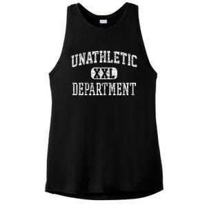 Unathletic Department Funny Sports Humor Wife Gym Girlfriend Ladies PosiCharge Tri-Blend Wicking Tank