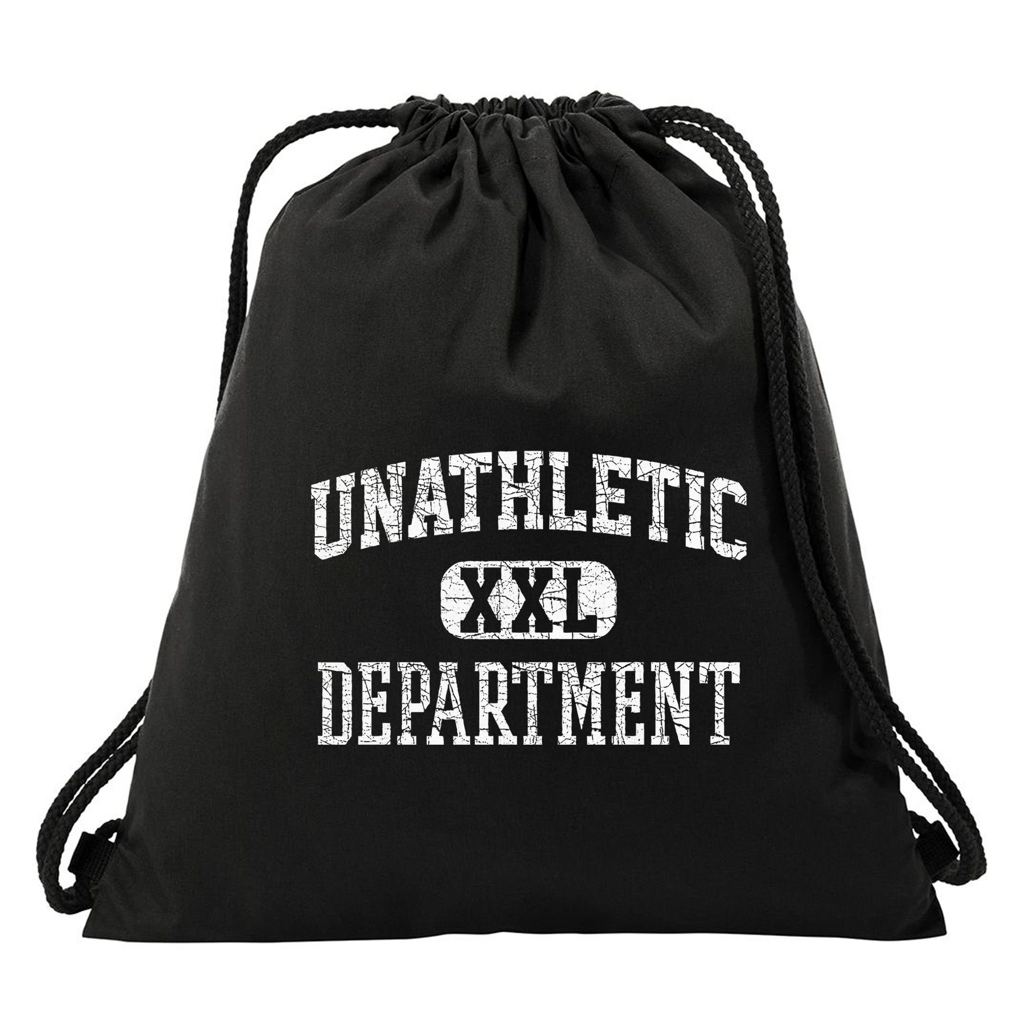 Unathletic Department Funny Sports Humor Wife Gym Girlfriend Drawstring Bag