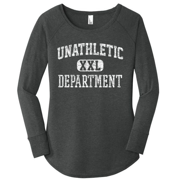 Unathletic Department Funny Sports Humor Wife Gym Girlfriend Women's Perfect Tri Tunic Long Sleeve Shirt