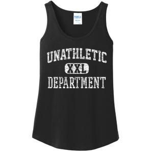 Unathletic Department Funny Sports Humor Wife Gym Girlfriend Ladies Essential Tank