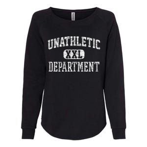 Unathletic Department Funny Sports Humor Wife Gym Girlfriend Womens California Wash Sweatshirt