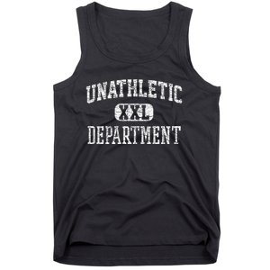 Unathletic Department Funny Sports Humor Wife Gym Girlfriend Tank Top