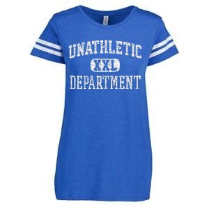 Unathletic Department Funny Sports Humor Wife Gym Girlfriend Enza Ladies Jersey Football T-Shirt