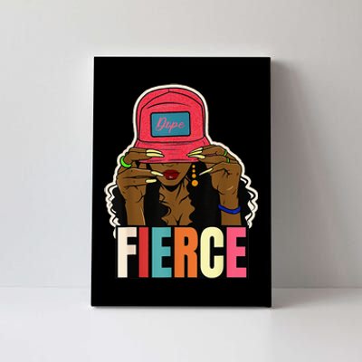 Unapologetically Dope Fierce Black Afro Black History Canvas