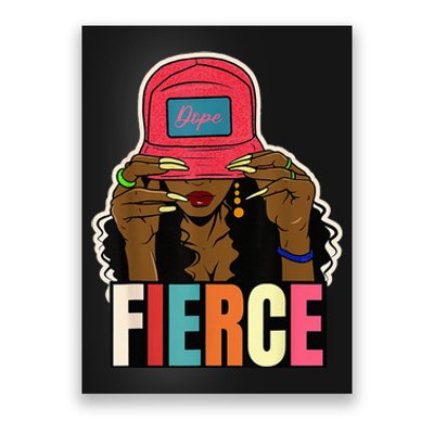 Unapologetically Dope Fierce Black Afro Black History Poster