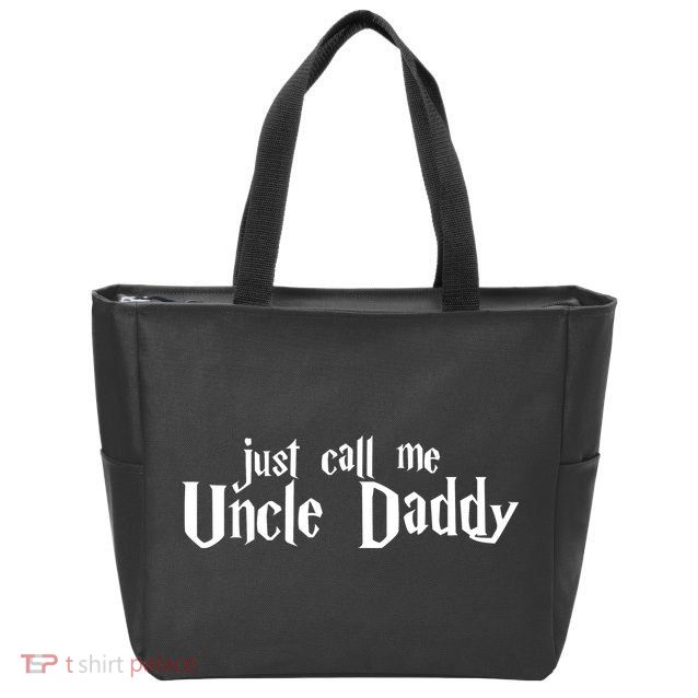 Uncle Daddy Funny Zip Tote Bag