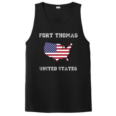 Usa Distressed Flag Fort Thomas Pride Gift PosiCharge Competitor Tank