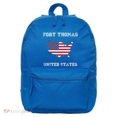 Usa Distressed Flag Fort Thomas Pride Gift 16 in Basic Backpack