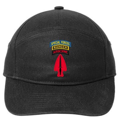Usasoc Delta Force Ranger Sf Tab Sfod D Center 7-Panel Snapback Hat