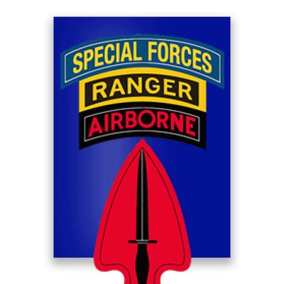 Usasoc Delta Force Ranger Sf Tab Sfod D Center Poster