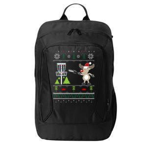 Ugly Disc Golf Christmas Sweater Reindeer Sleigh Frolf Set Cute Gift City Backpack