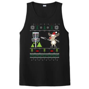 Ugly Disc Golf Christmas Sweater Reindeer Sleigh Frolf Set Cute Gift PosiCharge Competitor Tank