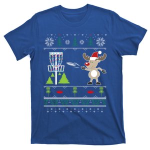 Ugly Disc Golf Christmas Sweater Reindeer Sleigh Frolf Set Cute Gift T-Shirt