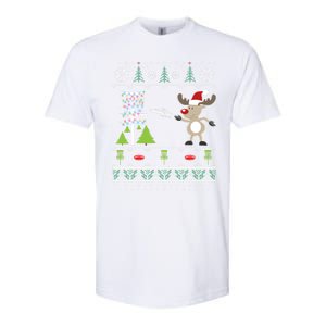 Ugly Disc Golf Christmas Sweater Reindeer Sleigh Frolf Set Cute Gift Softstyle CVC T-Shirt