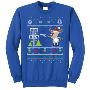 Ugly Disc Golf Christmas Sweater Reindeer Sleigh Frolf Set Gift Sweatshirt