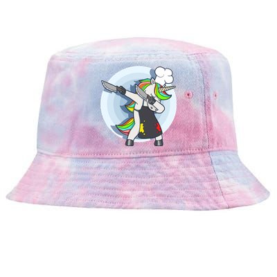 Unicorn Dabbing Greatest Chef Cooking Funny Gift Tie-Dyed Bucket Hat