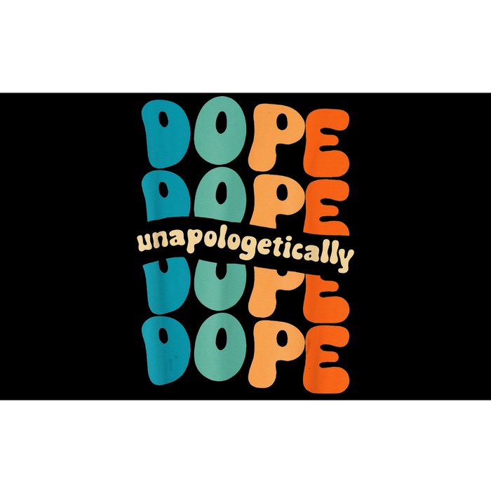 Unapologetically Dope Groovy Retro Black History Month Bumper Sticker