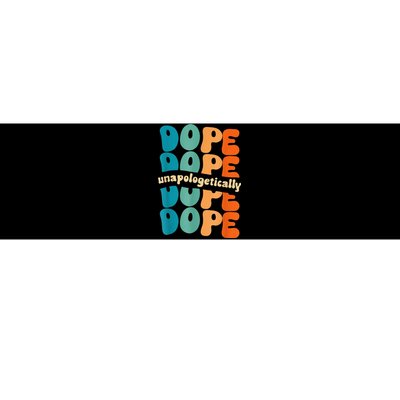 Unapologetically Dope Groovy Retro Black History Month Bumper Sticker