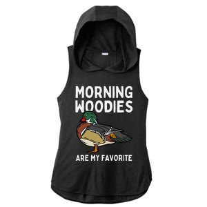 Unique Duck Hunting Art Hunter Duck Hunting Ladies PosiCharge Tri-Blend Wicking Draft Hoodie Tank