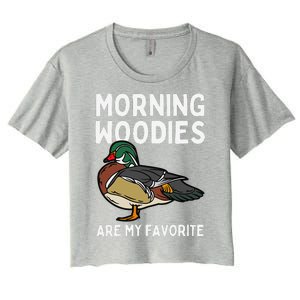 Unique Duck Hunting Art Hunter Duck Hunting Women's Crop Top Tee