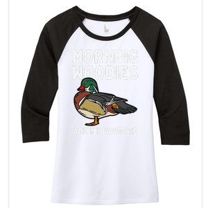 Unique Duck Hunting Art Hunter Duck Hunting Women's Tri-Blend 3/4-Sleeve Raglan Shirt