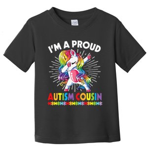 Unicorn Dabbing I Am A Proud Autism Awareness Toddler T-Shirt