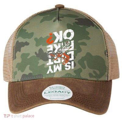 Upside Down Is My Dirt Bike Ok For Dirt Bikers Legacy Tie Dye Trucker Hat