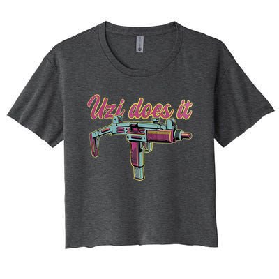 UZI DOES IT Women's Crop Top Tee