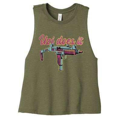 UZI DOES IT Women's Racerback Cropped Tank