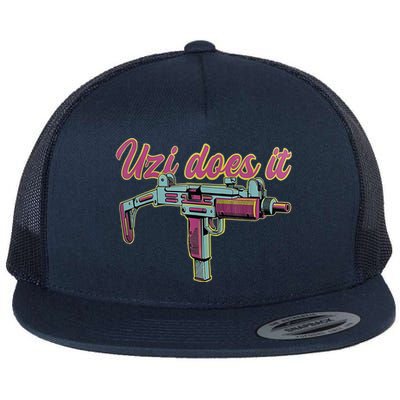 UZI DOES IT Flat Bill Trucker Hat