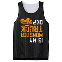 Upside Down Is My Monster Truck Ok Monster Truck Lovers Mesh Reversible Basketball Jersey Tank