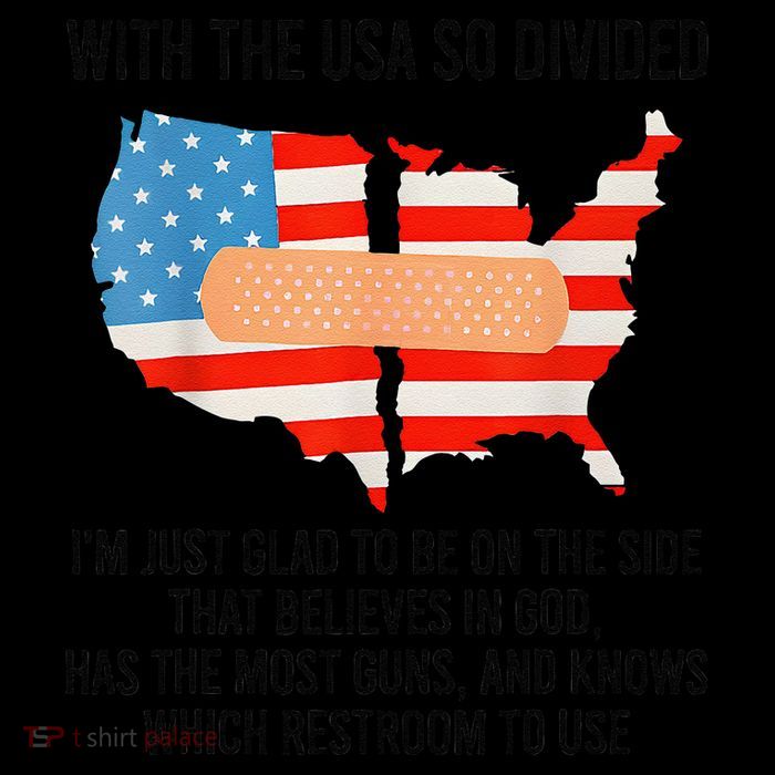 Usa Divided IM Just Glad To Be On The Side Believes In God Sustainable Bucket Hat