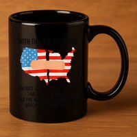Usa Divided IM Just Glad To Be On The Side Believes In God 11oz C Handle Ceramic Mug