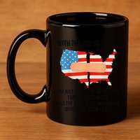 Usa Divided IM Just Glad To Be On The Side Believes In God 11oz C Handle Ceramic Mug