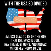 Usa Divided IM Just Glad To Be On The Side Believes In God Sustainable Bucket Hat