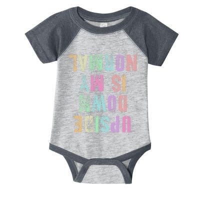 Upside Down Is My Normal Gymnastics Tumbling Gymnast Infant Baby Jersey Bodysuit