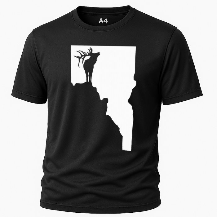 Upside Down Idaho Elk Cooling Performance Crew T-Shirt