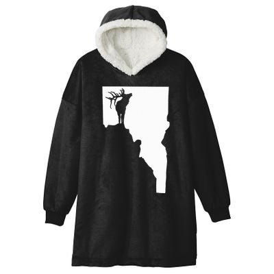 Upside Down Idaho Elk Hooded Wearable Blanket