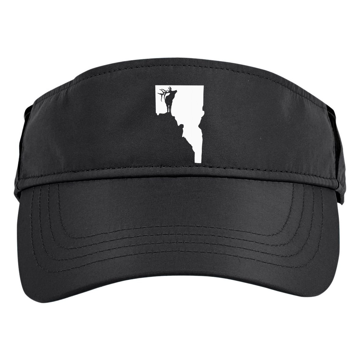 Upside Down Idaho Elk Adult Drive Performance Visor
