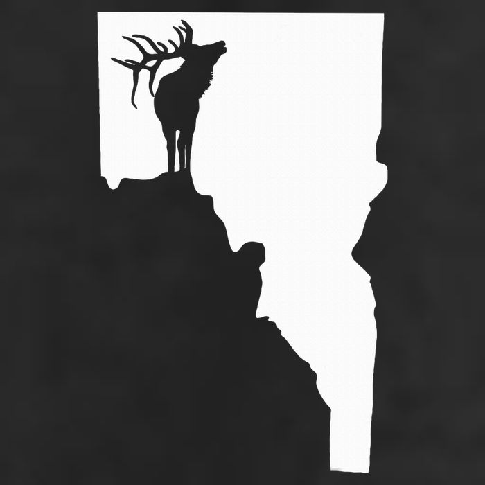 Upside Down Idaho Elk Adult Drive Performance Visor