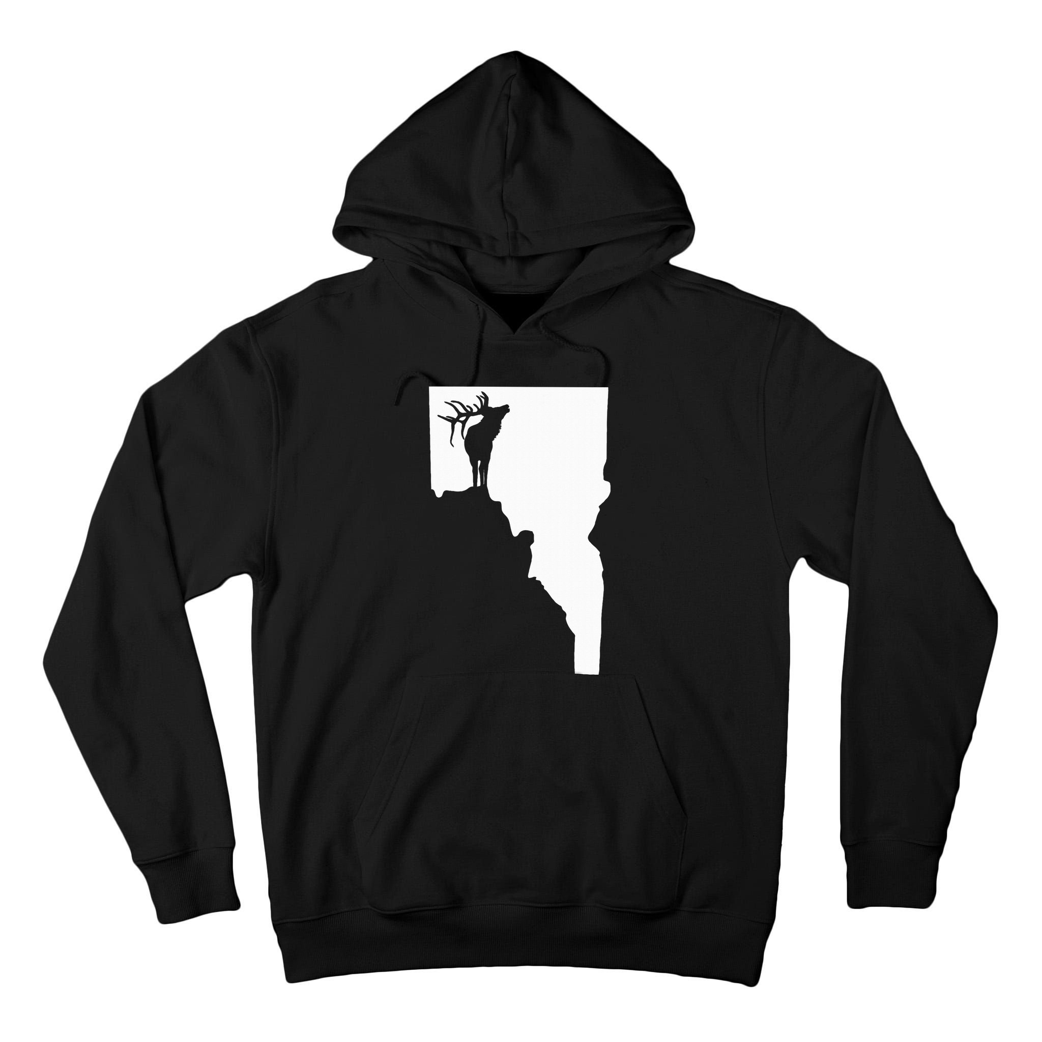 Upside Down Idaho Elk Tall Hoodie