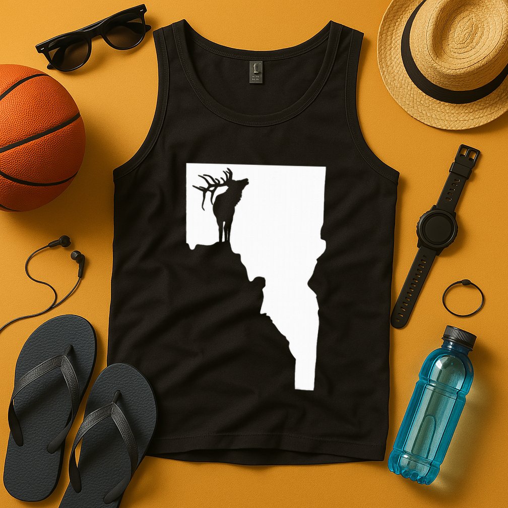 Upside Down Idaho Elk Tank Top