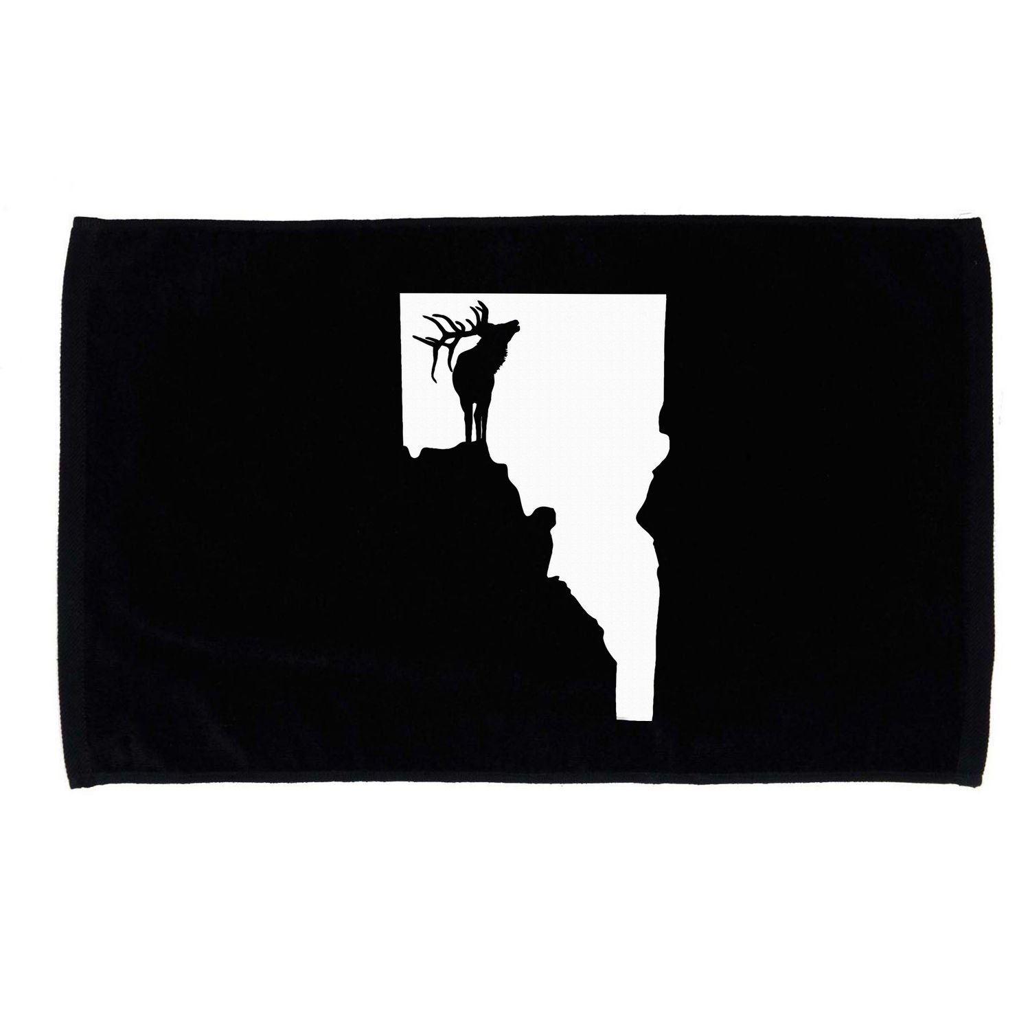 Upside Down Idaho Elk Microfiber Hand Towel