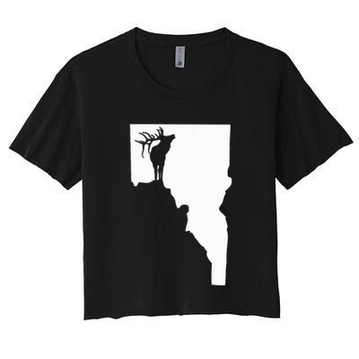 Upside Down Idaho Elk Crop Top